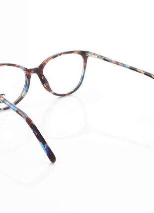 Armação de óculos redonda chanel ch3390 azul tartaruga
