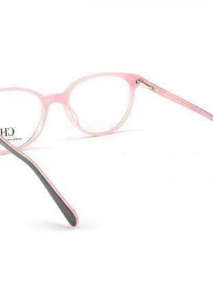 Armacao de óculos feminina - carolina herrera oval ch625 preto e rosa