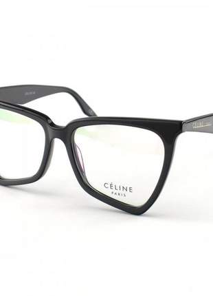 Armacao de óculos céline cl 40088 moderna preta
