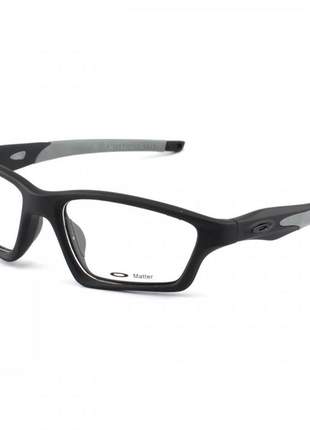 Armacao de óculos oakley crosslink ox8031 preta e cinza