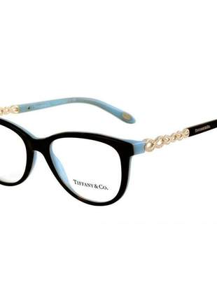 Armacao de óculos tiffany & co. infinito - tf2120 b preto e azul