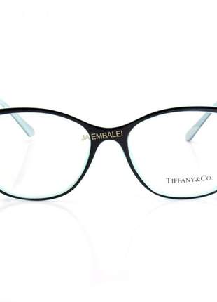 Oculos armação de grau - tiffany & co. - tf2160 - preto e azul