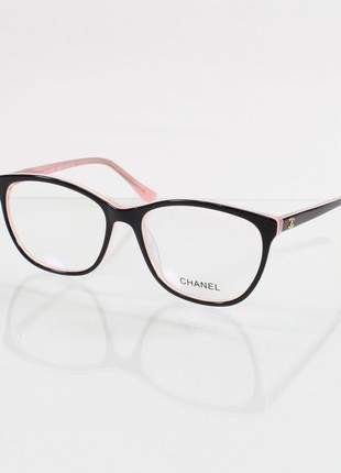 Óculos armação de grau chanel - marrom e rosa ch3026