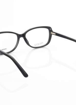 Armação de óculos retangular my6160 acetato preto