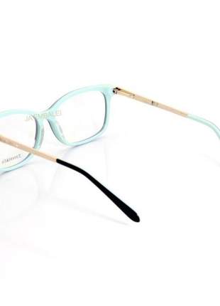 Armação de óculos retangular tiffany & co tf2131 preto com azul