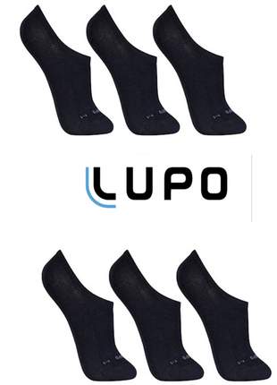 Kit 6 pares de meias lupo sapatilha soquete invisível original black friday - 3270