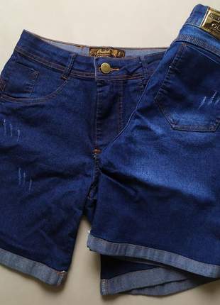 Bermuda jeans com lycra black friday