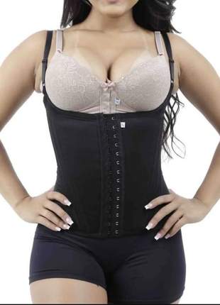 Cinta modeladora colete 12 barbatanas corselet redutora