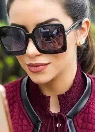 Óculos quadrado lindo lançamento blogueiras uv400 tendencia