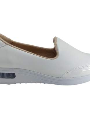 Sapato modare feminino anatômico conforto amortecedor - branco