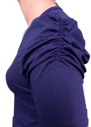 Blusa feminina manga bufante moda tendência
