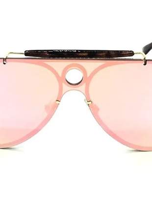Oculos sol feminino máscara r3581 premium reflexive