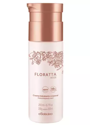 Creme hidratante desodorante corporal floratta rose o boticário 200ml