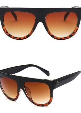Oculos de sol feminino oversized moda blogueira luxo + case