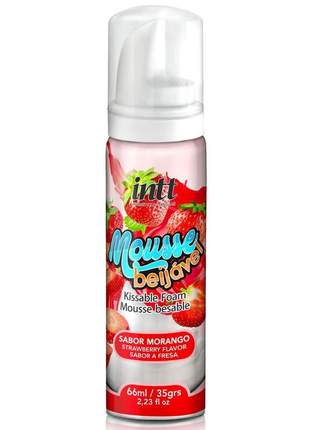 Mousse corporal para massagem beijável fragrância morango