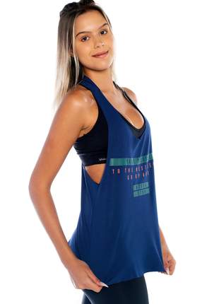Camiseta Fitness Nadador Azul Supremo - Mandatory - A
