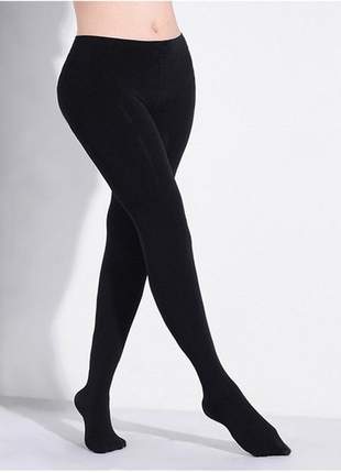 Meia calça térmica super flanelada feminina cintura alta com pé