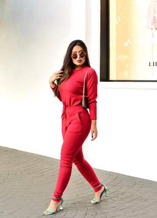 Conjunto blogueira blusa manga longa calça tendencia instagram moda