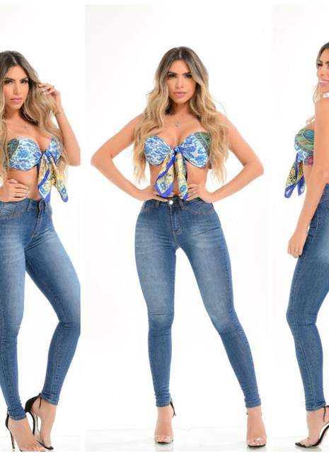 Kit 3 calças jeans feminina skinny com lycra hot pants (forma