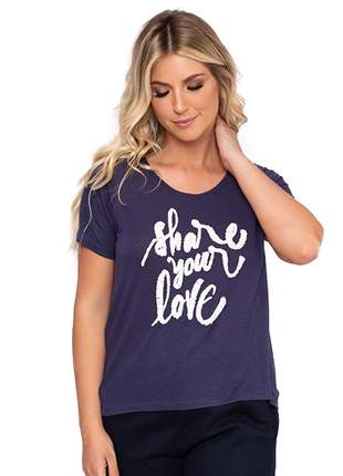 Camiseta Share Your Love Bordado