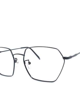 Óculos de Grau Unissex Rafaello Metal Preto Escolha a Lente