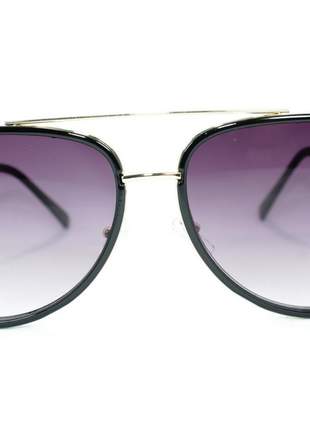 Óculos de Sol Feminino Aviador Preto Blogueira - Rafaello