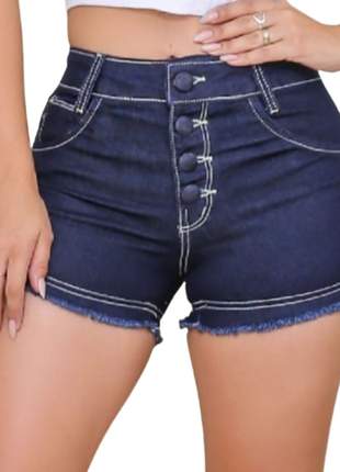 Shortes jeans feminino cintura alta levanta bumbum anita