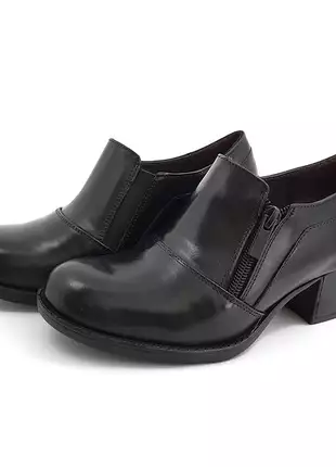 Sapato couro salto médio conforto avalon streep opções de cores