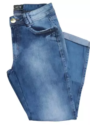 Calça jeans feminina lavagem clara 9088