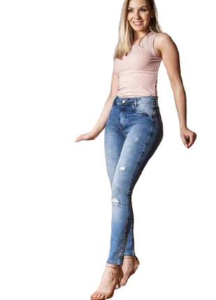 Calça jeans casual skinny feminina 6034