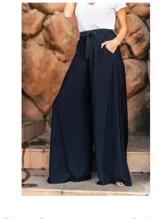 Calça pantalona feminina cintura alta roupa linda