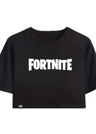 Camiseta cropped fortnite