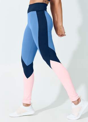 Legging feminina colorida azul academia versátil moda e13876600