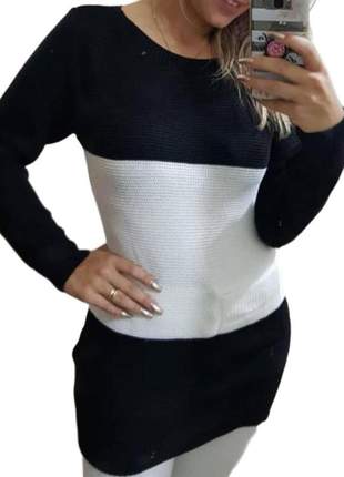 Blusa feminina de frio tricot trico ref 673