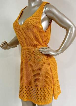 Saida de praia tricot feminino