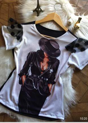 Kit 2 t-shirts feminina de luxo