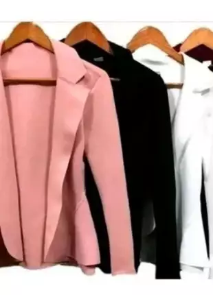 Kit 4 blazer feminino neoprene várias cores
