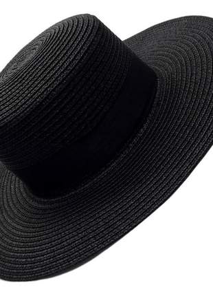Chapéu aba média super firme feminino preto