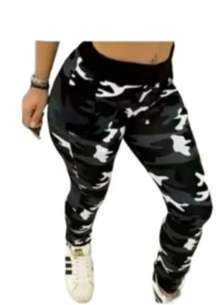Calça feminina camuflada exercito militar