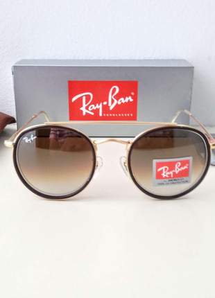 Óculos de sol ray ban double bridge rb 3647 unissex 5 cores disponível