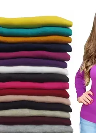 Kit com 3 blusa cacharrel feminina lã trico tricot gola alta