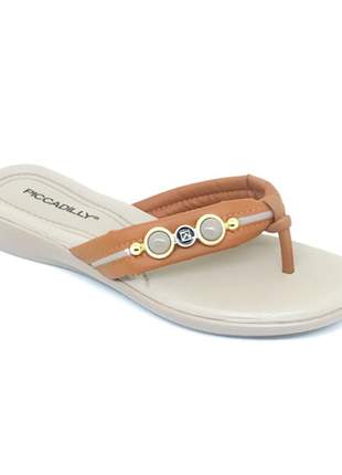 Chinelo Piccadilly Caramelo/Areia 500233-6