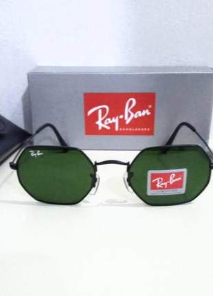Óculos de sol ray ban octagonal rb 3556 unissex 2 cores disponível