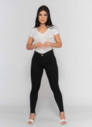 Calça Jeans Feminina Cintura Alta Modela o Corpo Skinny