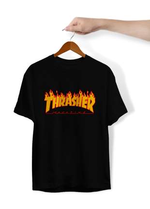 Camiseta Unissex Algodão Personalizada Trasher Magazine