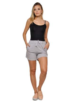 Kit com 3 shorts style feminino part.b cinza