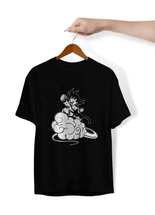 Camiseta Unissex Algodão Personalizado Goku Dragon Ball