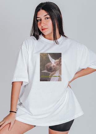 Camiseta Feminina Oversized Boutique Judith Nasceu Pra Ser Solteira
