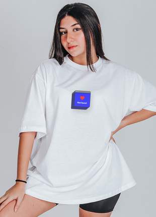 Camiseta Feminina Oversized Boutique Judith Amor Não Encontrado