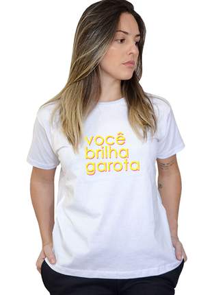 Camiseta Boutique Judith Você Brilha Garota
